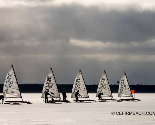 Line up at the 2021 U.S. Nationals on Black Lake in Michigan. Photo: Catherine Firmbach